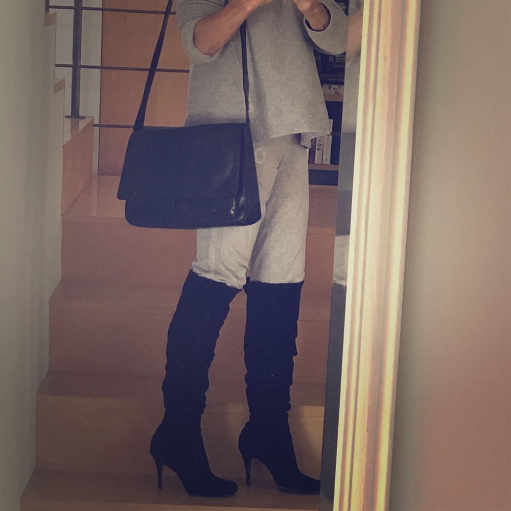 BCBG Maxazria Leather Messenger Bag